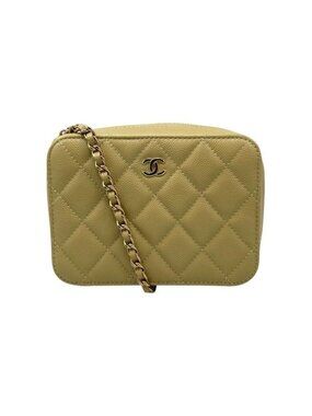 Chanel Shoulder Bag Mini Camera Ap2426 Quilted Caviar Leather